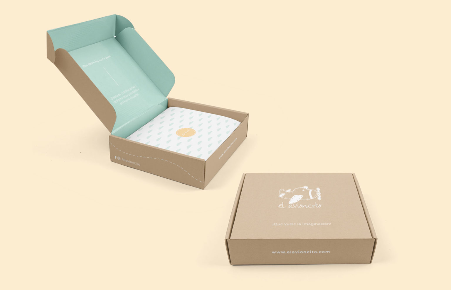 Caja de envío el avioncito