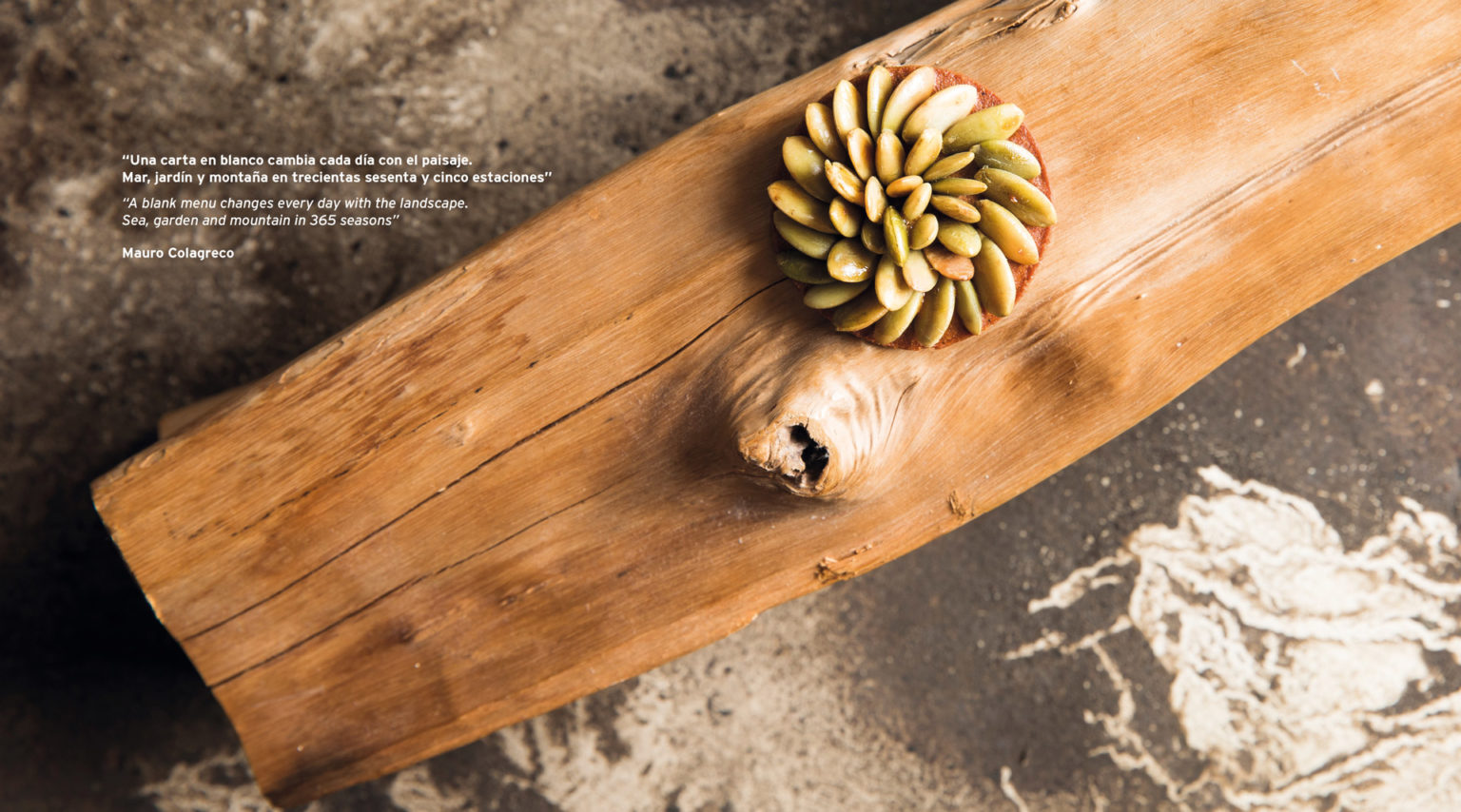 Frase Mauro Colagreco