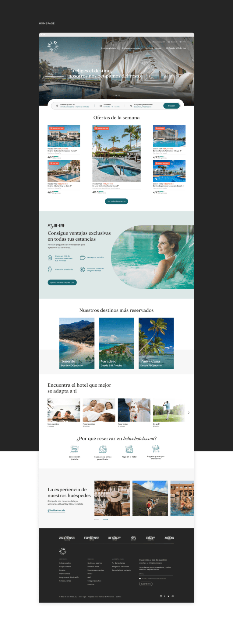 Homepage Be Live Hotels