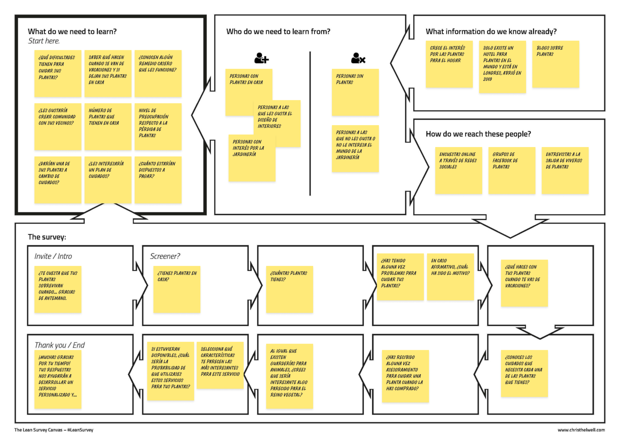 Lean Survey Canvas
